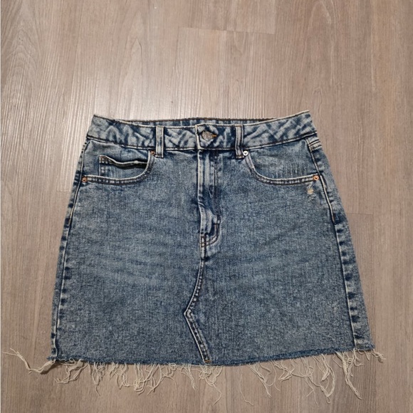 Wild Fable Blue Frayed Mini Skirt - Picture 2 of 8